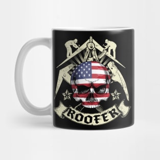 USA Roofer Logo Mug